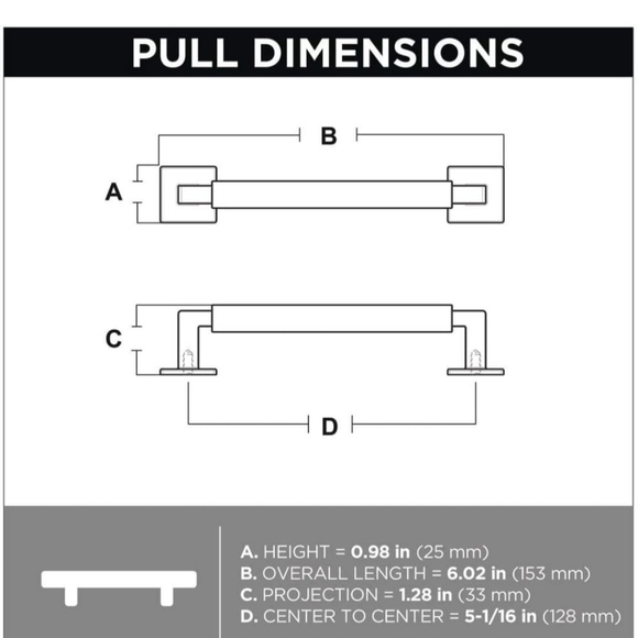 Liberty Champagne Bronze Drawer Pulls - Picture 6 of 11